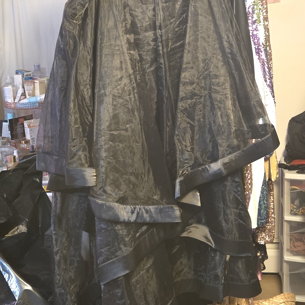 Ashley Stewart Black Satin Garment